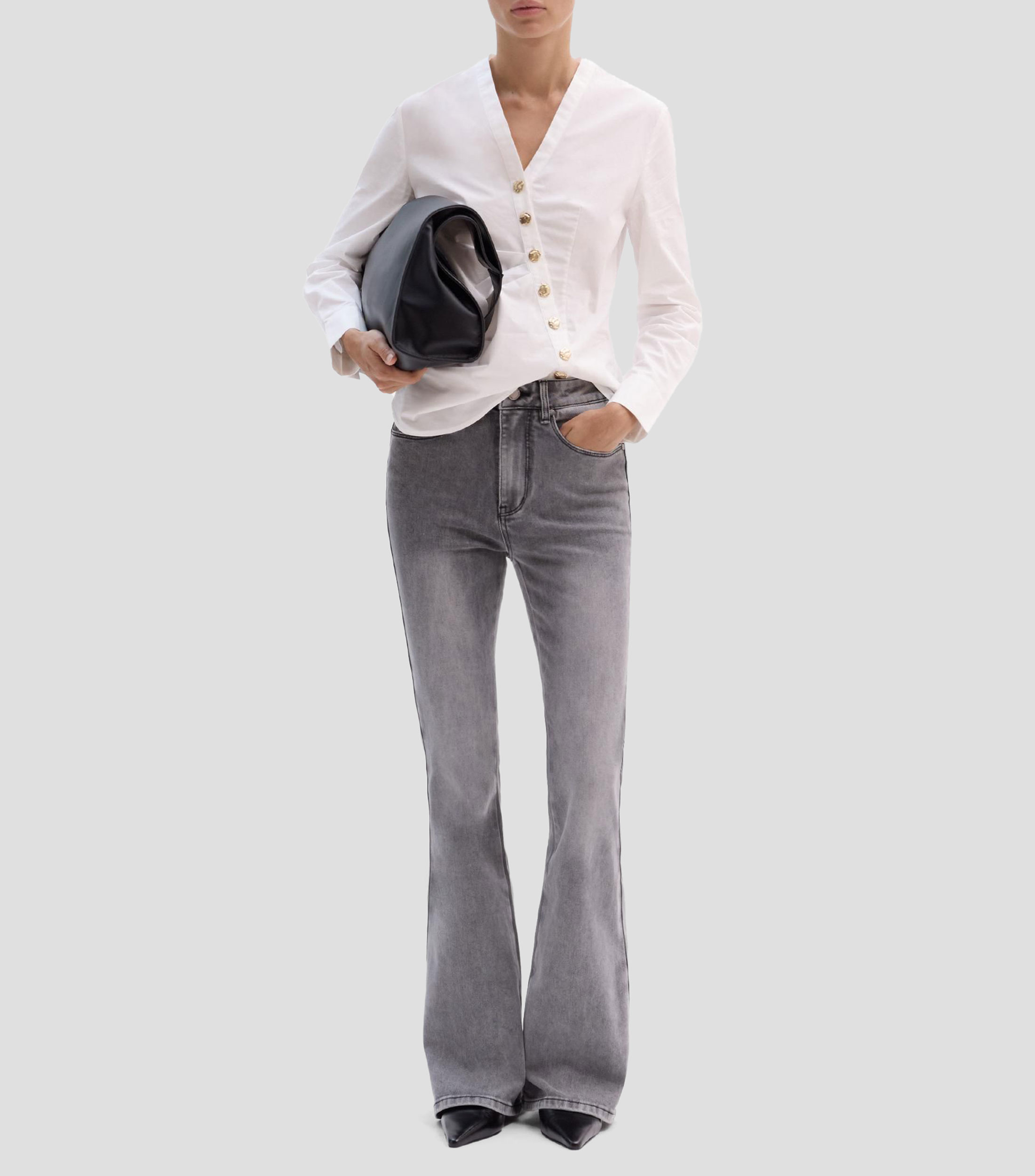 Pantalón acampanado Mujer